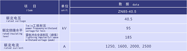 ZN85-40.5 交流真空断路器